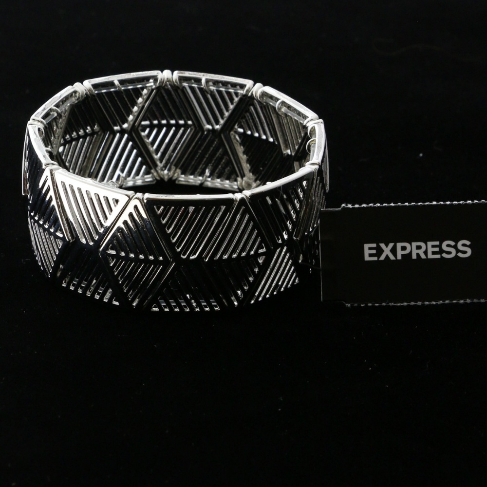 Express Fashion-Bracelet Silver-Tone NWT - Picture 3 of 5